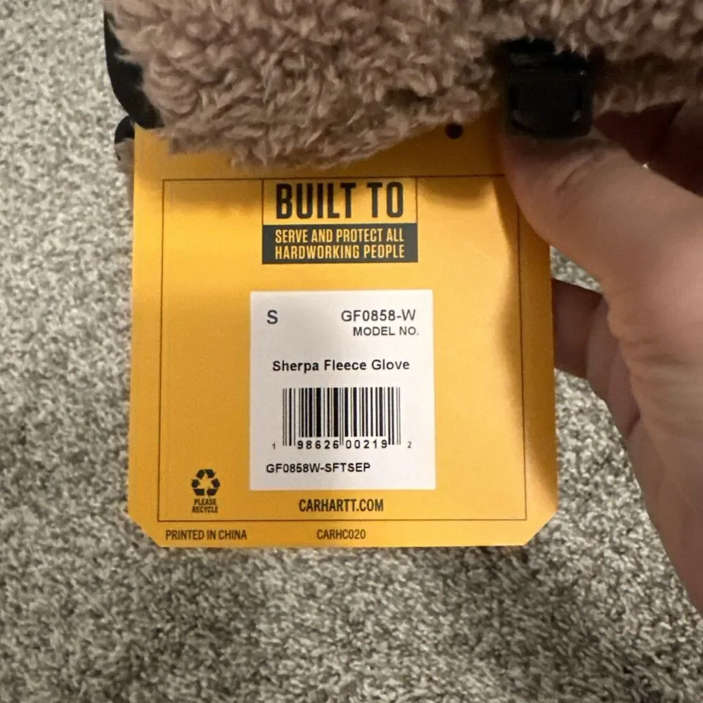 Carhartt Women's Sherpa Insulated Glove GF0858-W Size Small New With Tags